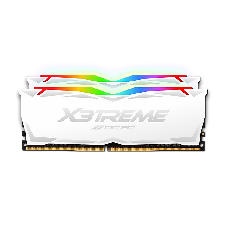 Operatīvā atmiņa 64Gb DDR4 3200MHz OCPC X3 RGB White (MMX3A2K64GD432C16W) (2x32Gb KIT)