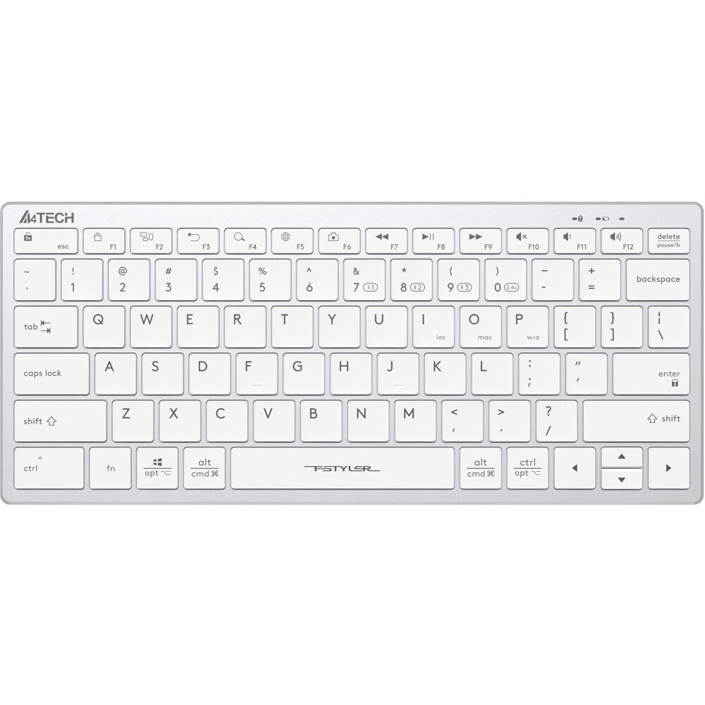 Tastatūra A4Tech FBX51C White