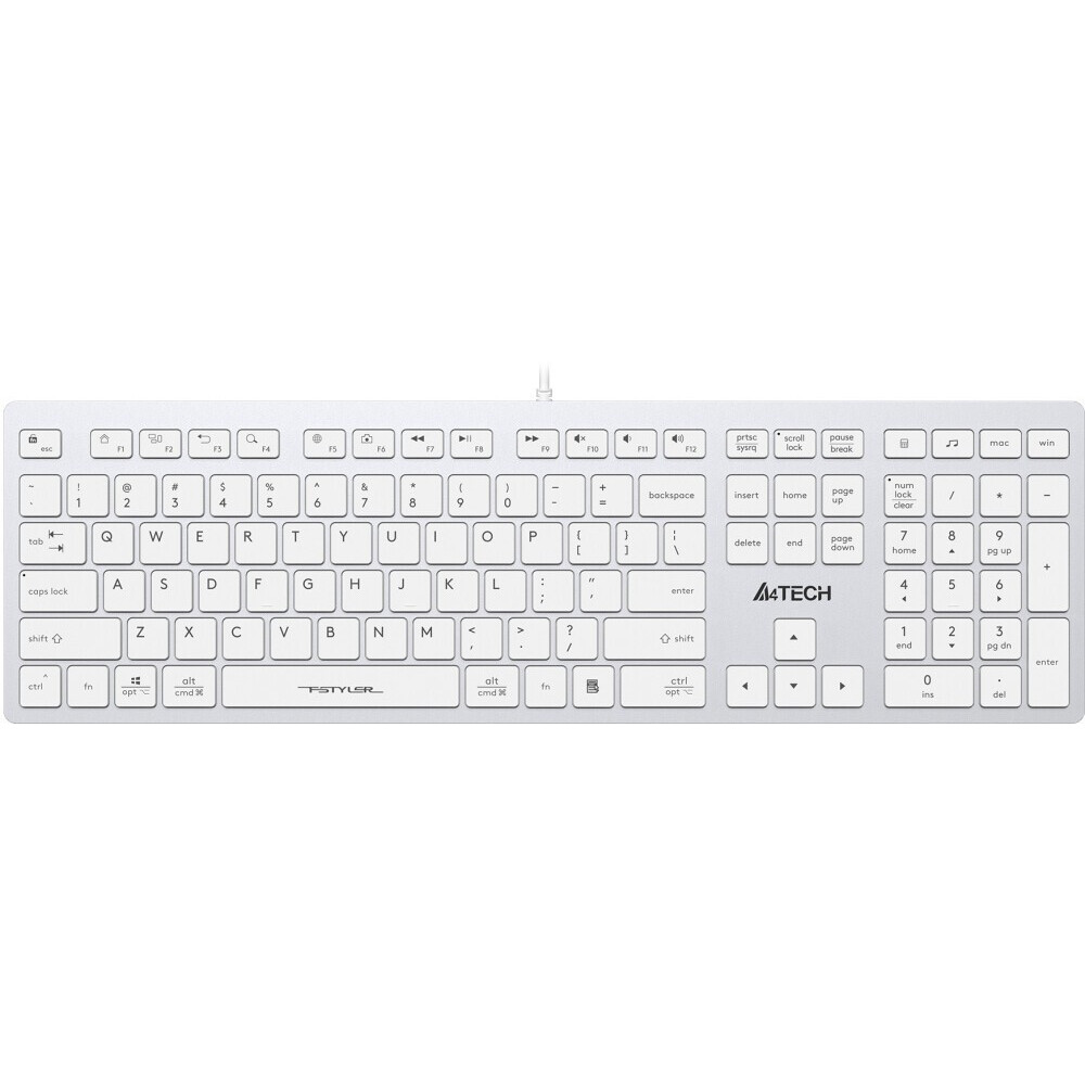 Tastatūra A4Tech Fstyler FX50 White