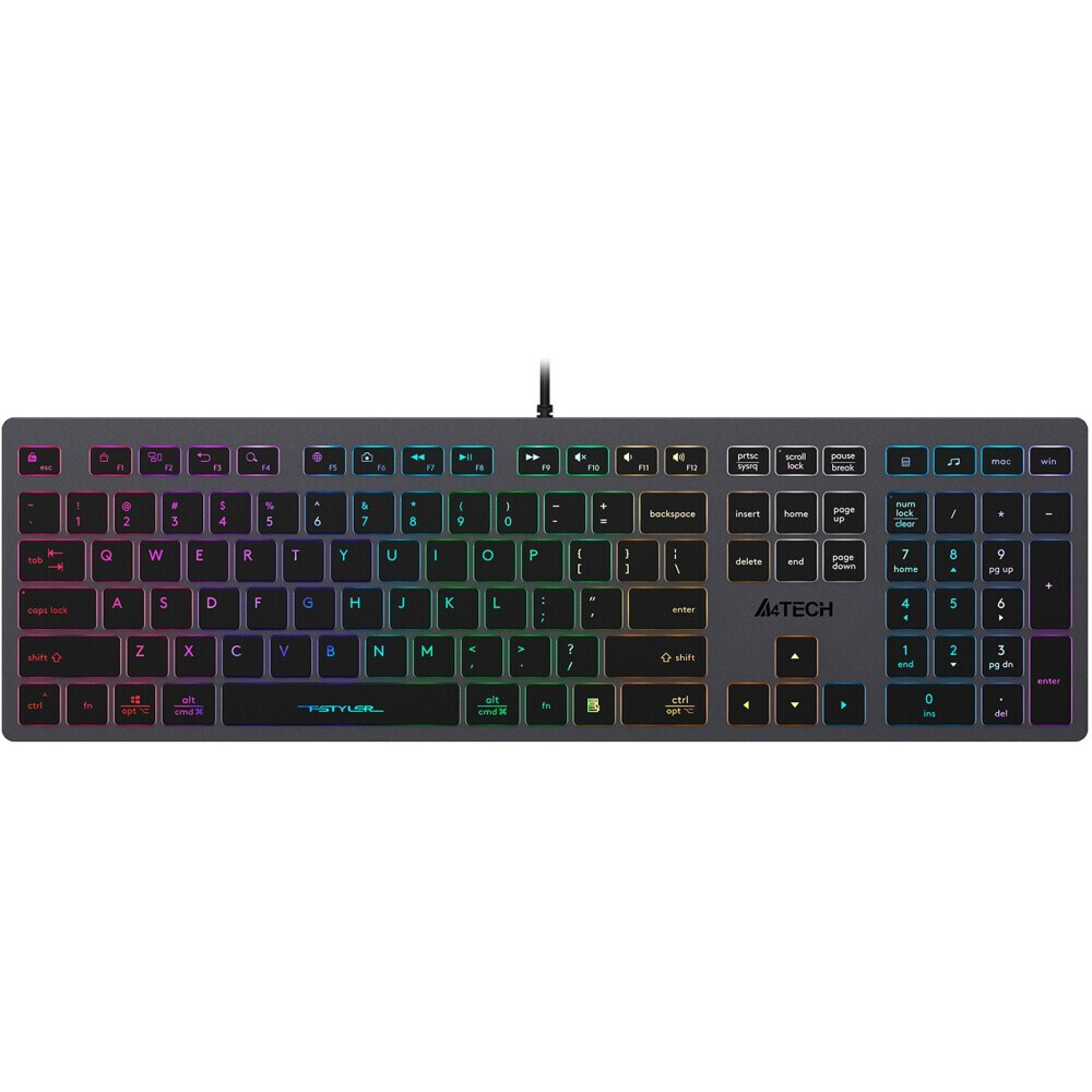 Tastatūra A4Tech Fstyler FX60H Grey (A4TKLA47126)