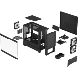 Datoru korpuss Fractal Design Pop Mini Air RGB Black TG Clear (FD-C-POR1M-06)