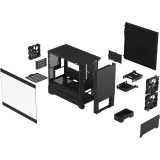 Datoru korpuss Fractal Design Pop Mini Silent Black TG Clear Tint (FD-C-POS1M-02)