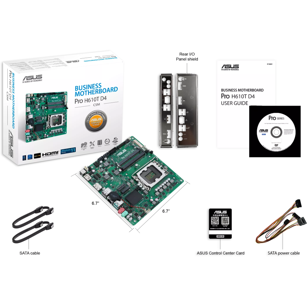 Pamatplate ASUS PRO H610T D4-CSM - foto 5