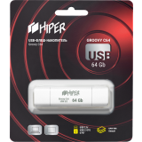 Clé USB 64Gb HIPER Groovy C64 White (HI-USBOTG64GBU787W)