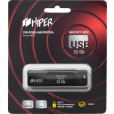 Clé USB 32Gb HIPER Groovy M32 Black (HI-USB332GBU336B)