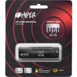 Clé USB 64Gb HIPER Groovy M64 Black (HI-USB364GBU336B)