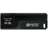 Clé USB 64Gb HIPER Groovy T64 Black (HI-USB264GBTB)