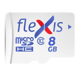 Atmiņas kartes 8Gb MicroSD Flexis + SD adapter (FMSD008GU1A)