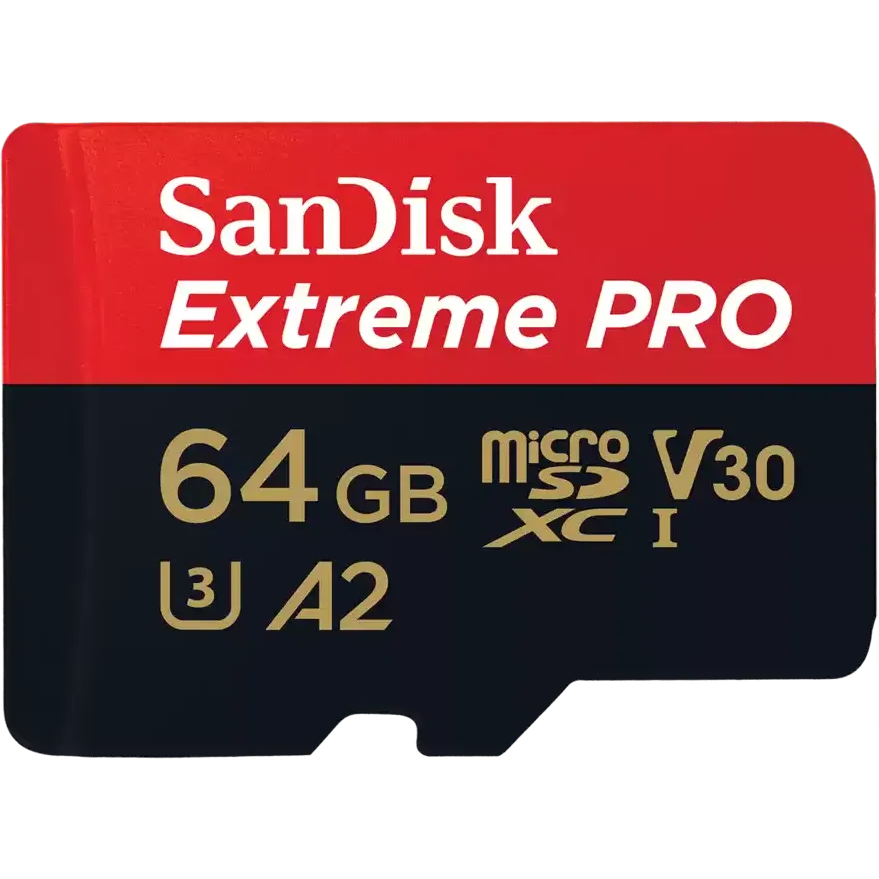 Atmiņas kartes 64Gb MicroSD SanDisk Extreme Pro (SDSQXCU-064G-GN6MA)