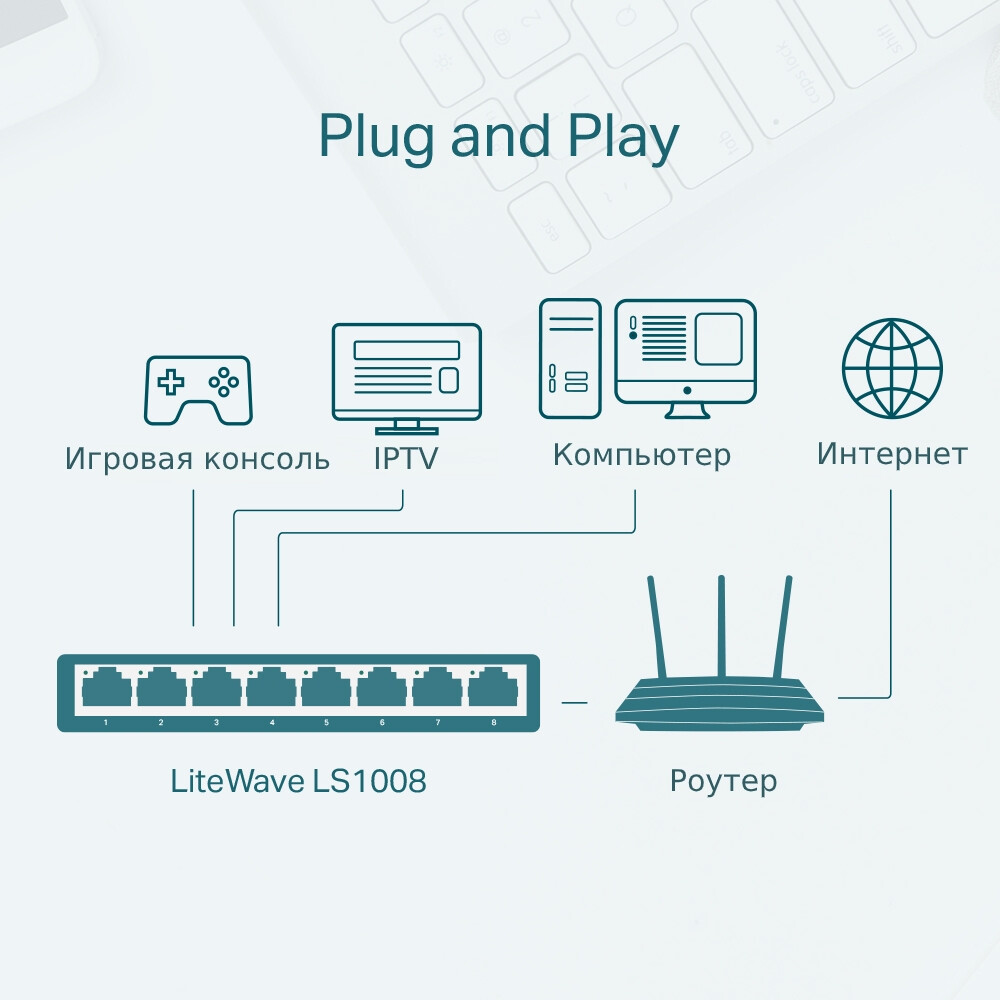 Commutateur (switch) TP-Link LS1005 - photo 2