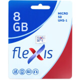 Atmiņas kartes 8Gb MicroSD Flexis (FMSD008GU1)