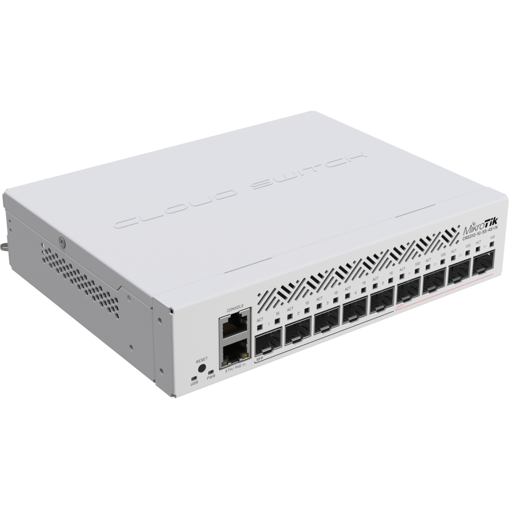 Slēdzis (komutators) MikroTik CRS310-1G-5S-4S+IN - foto 2