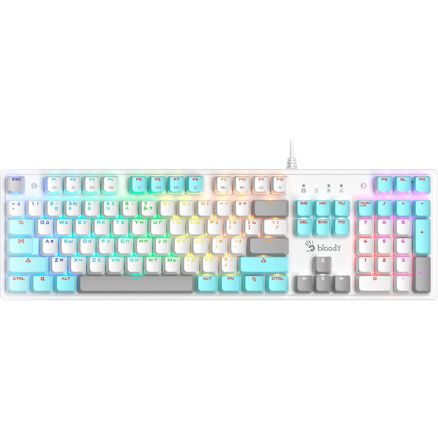 Tastatūra A4Tech Bloody S510R White