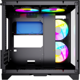 Datoru korpuss Powercase Vision Micro Black (CVBM-L4)