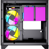 Datoru korpuss Powercase Vision Micro Black (CVBM-L4)