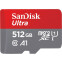Atmiņas kartes 512Gb MicroSD SanDisk Ultra (SDSQUAC-512G-GN6MN)