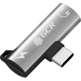 Pārejas savienojums USB Type-C (M) - mini jack 3.5mm + USB Type-C (F), Greenconnect GCR-53493