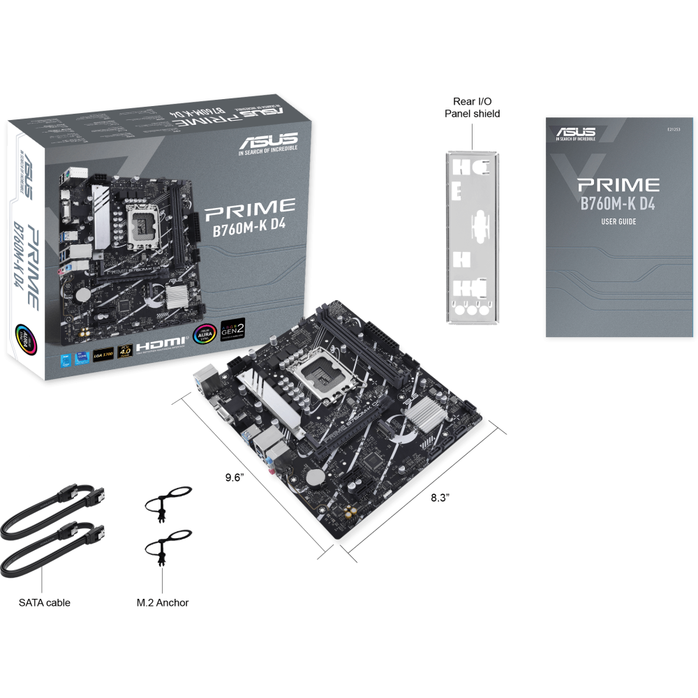 Pamatplate ASUS PRIME B760M-K D4 (90MB1DS0-M1EAY0) - foto 5