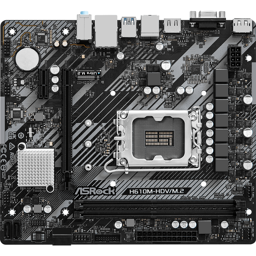 Carte mère ASRock H610M-HDV/M.2 R2.0