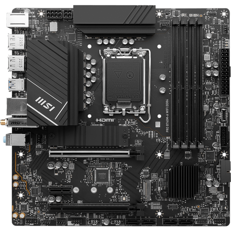 Pamatplate MSI PRO B760M-A WIFI DDR4