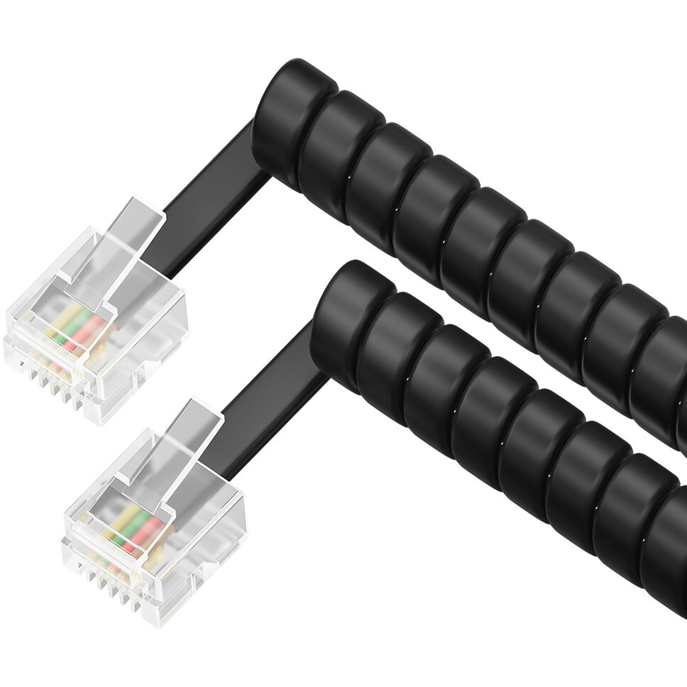 Telefona kabelis 6p4c, 7m, Greenconnect GCR-TP6P4C-TW-7.0m