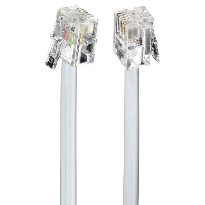 Telefona kabelis 6p4c, 2m, Gembird TC6P4C-2M