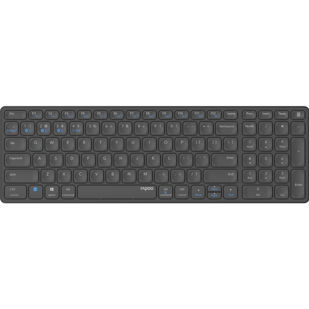 Tastatūra Rapoo E9700M Dark Grey - 14515