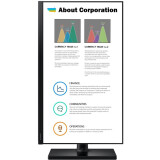 Monitors Samsung 24" F24T450FQC (LF24T450FQCXZW)