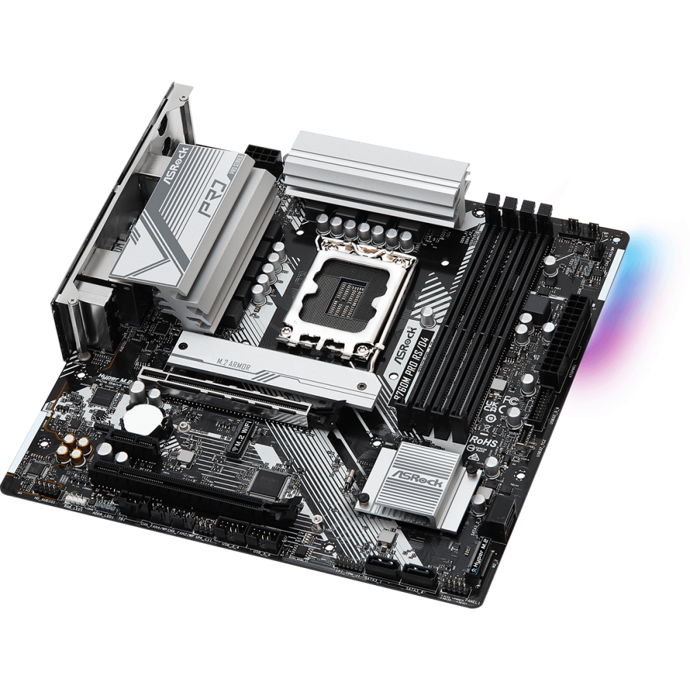 Pamatplate ASRock B760M Pro RS/D4 - B760M PRO RS/D4 - foto 2