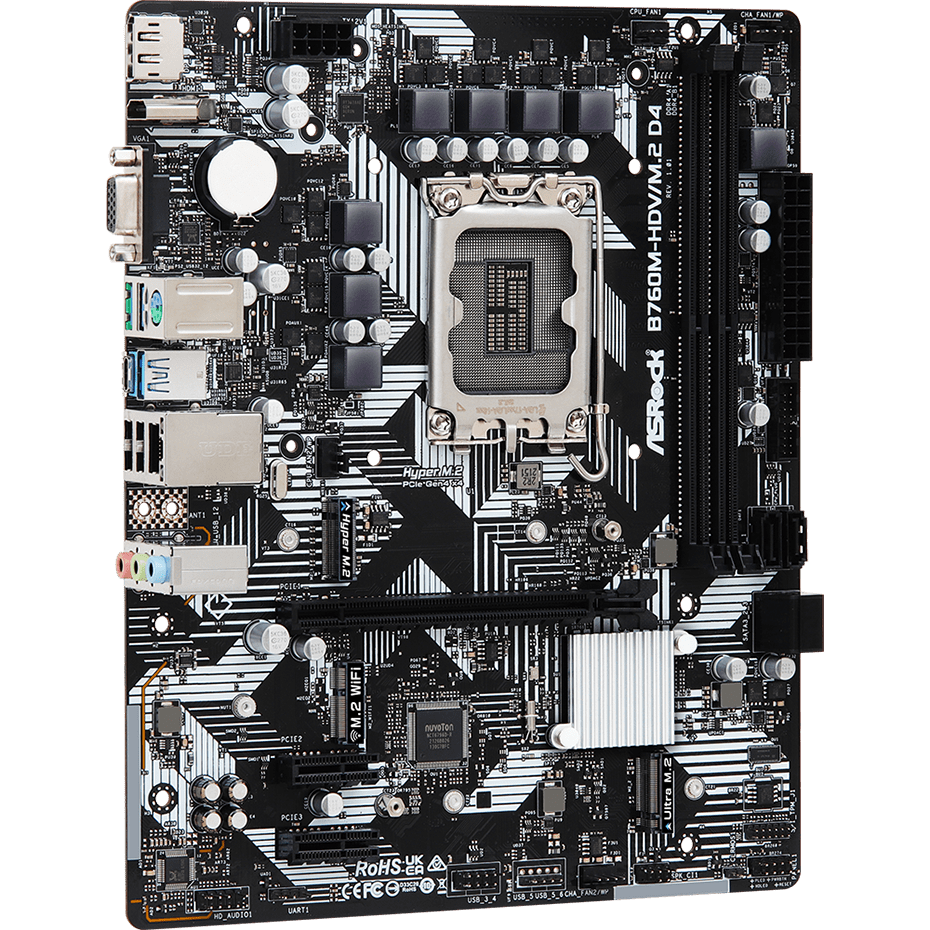 Pamatplate ASRock B760M-HDV/M.2 D4 - foto 3