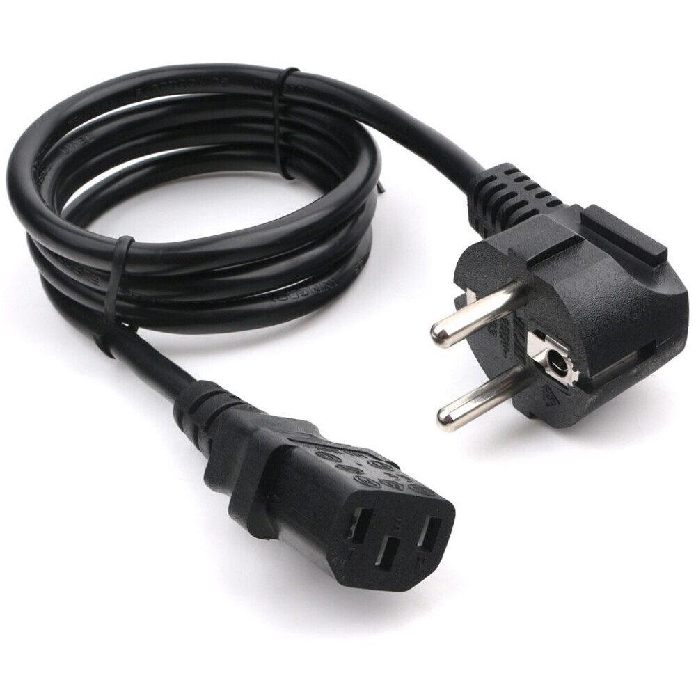 Barošanas kabelis Schuko - IEC-320-C13, 1m, Gembird PC-186-1-1M