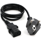 Barošanas kabelis Schuko - IEC-320-C13, 1m, Gembird PC-186-1M