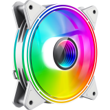 Korpusa dzesētājs GameMax FN-12Rainbow-Q-Infinity White