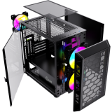 Datoru korpuss Powercase Mistral Micro H3B V2 Black (CMIH3BV2-L3)