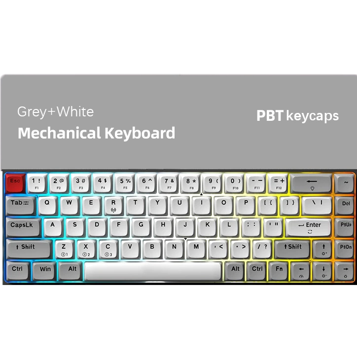 Tastatūra AULA F3068 Grey/White - foto 2