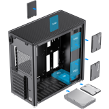 Datoru korpuss GameMax Spark Pro Black