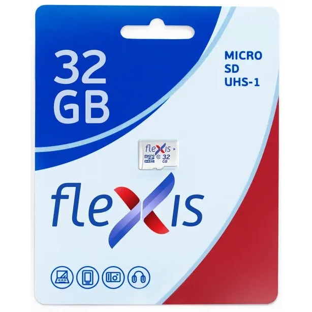 La carte mémoire 32Gb MicroSD Flexis (FMSD032GU1)