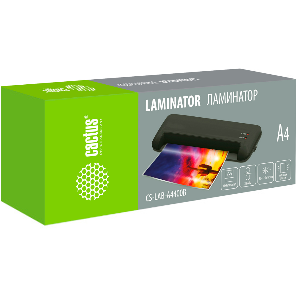 Laminātors Cactus CS-LAB-A4400B - foto 2