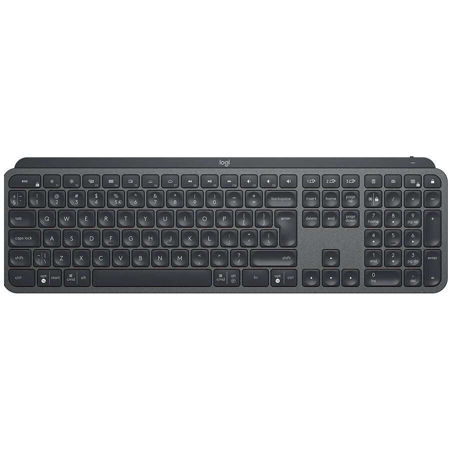 Tastatūra LOGITECH MX Keys for MAC Bluetooth Illuminated Keyboard SPACE GREY NORDIC - 920-009556 - foto 2