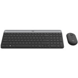 Tastatūra LOGITECH MK470 Slim Wireless Combo GRAPHITE NORDIC (920-009200)