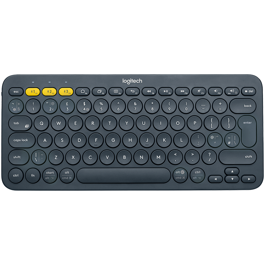 Tastatūra LOGITECH K380 Multi-Device Bluetooth Keyboard DARK GREY RUS - 920-007584