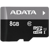 Atmiņas kartes ADATA MICROSDHC 8GB UHS-I CLASS10 (AUSDH8GUICL10-R)