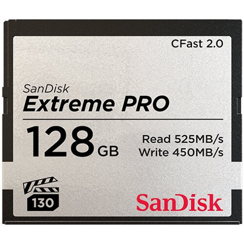 Atmiņas kartes SanDisk Extreme PRO CFAST 2.0 128GB - SDCFSP-128G-G46D