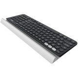 Tastatūra LOGITECH K780 Multi-Device Wireless Keyboard - DARK GREY/SPECKLED WHITE - RUS (920-008043)