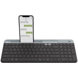 Tastatūra LOGITECH K580 Wireless Slim Multi-Device Keyboard - GRAPHITE - RUS (920-009275)