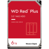 Cietais disks serverim HDD NAS WD Red Plus (3.5'', 6TB, 128MB, 5400 RPM, SATA 6 Gb/s) (WD60EFZX)