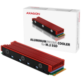 AXAGON CLR-M2 passive - M.2 SSD, 80mm SSD, ALU body, silicone thermal pads