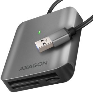 USB zibatmiņa Axagon Aluminum high-speed USB-A 3.2 Gen 1 memory card reader. 3 slots, UHS-II. - CRE-S3