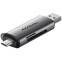 USB zibatmiņa AXAGON CRE-SAC External USB 3.2 Gen1 Type-C+Type-A 2-slot SD/microSD