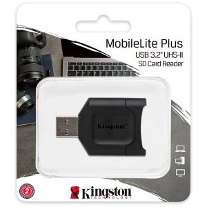 USB zibatmiņa Kingston MobileLite Plus USB3.2 Gen1 SDHC/SDXC UHS-II Card Reader, EAN: 740617301793 - MLP - foto 3